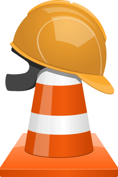 Under construction zone clipart design illustration png