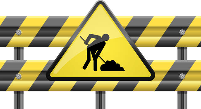 Under construction zone clipart design illustration png