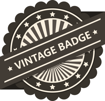 Vintage badge clipart design illustration png