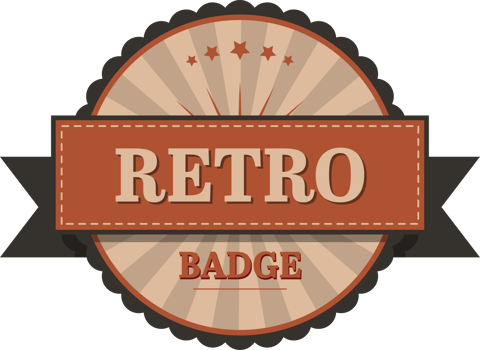 Vintage labels clipart design illustration png