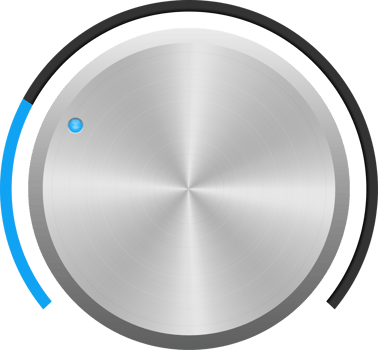 Metallic volume button clipart design illustration png