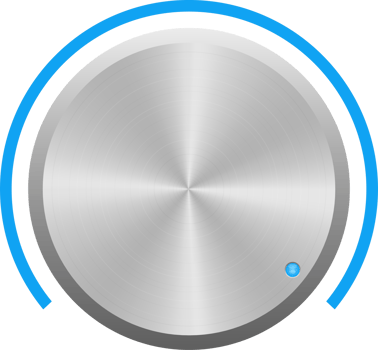 Metallic volume button clipart design illustration png