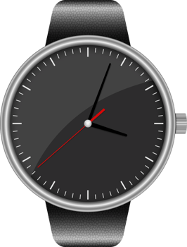 Realistic watch clipart design illustration png