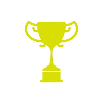 Trophy icon. Trophy Vector design illustration. Trophy symbol of the winner. Trophy icon simple sign.