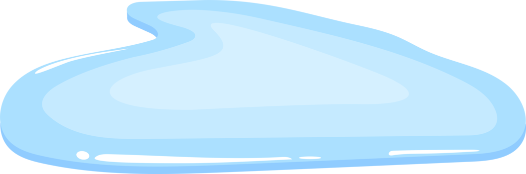 Water puddle clipart design illustration png