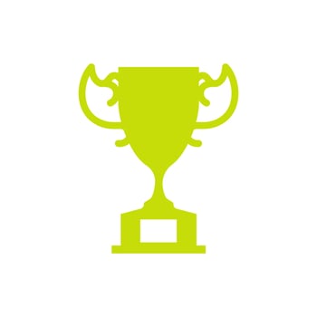 Trophy icon. Trophy Vector design illustration. Trophy symbol of the winner. Trophy icon simple sign.