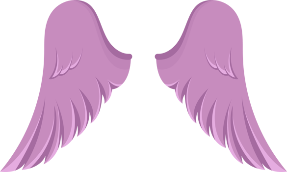 Angel wings clipart design illustration png