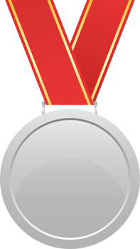 Winner medal clipart design illustration png