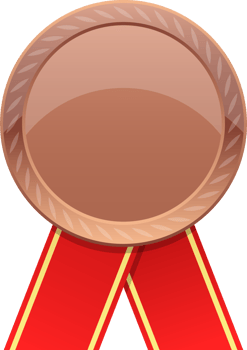 Winner medal clipart design illustration png