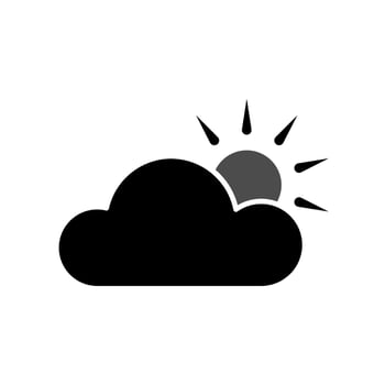 Illustration Vector Graphic of Partly Cloudy Icon