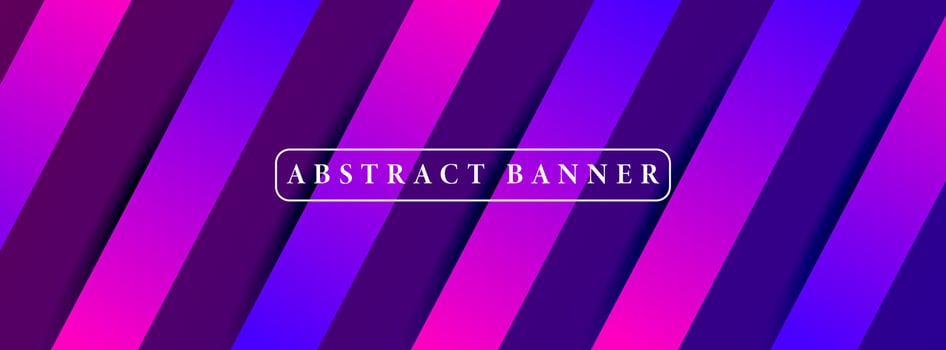 wide abstract banner created with gradient stripes vector