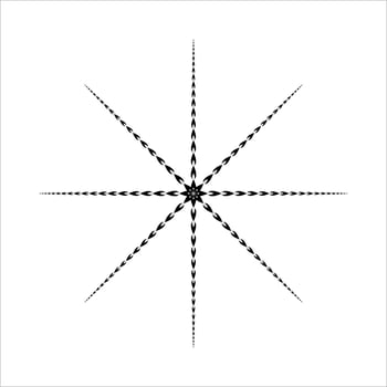 Star Shape from fire shape Icon for decoration, ornate or graphic design element. vector illustration