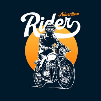 motorcycle artwork for t-shirt design vector