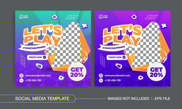 Music party promotion banner post vector