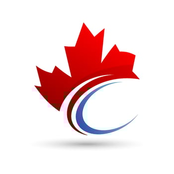 Maple leaf logo. Maple leaf vector design illustration. Maple leaf symbol. Maple leaf logo template.