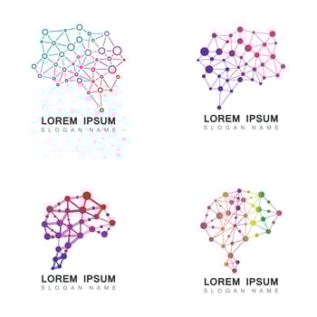Brain Tech Logo Design. Smart creative Brain template Design vector
