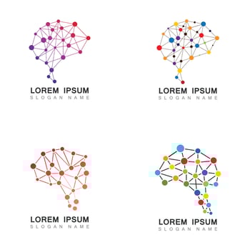 Brain Tech Logo Design. Smart creative Brain template Design vector