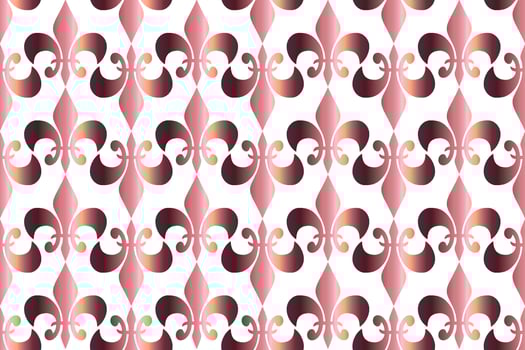 Royal heraldic lilies seamless pattern vector