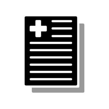 Illustration Vector graphic of medical report icon