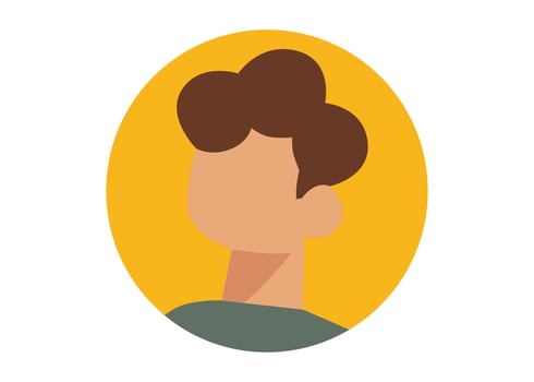 young boy face illustration design vector