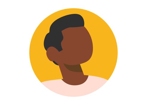 young boy face illustration design vector