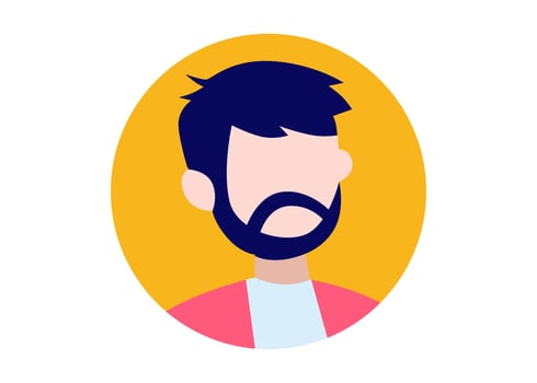 young boy face illustration design vector