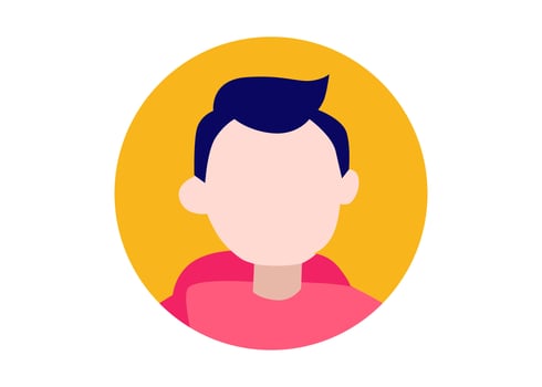 young boy face illustration design vector