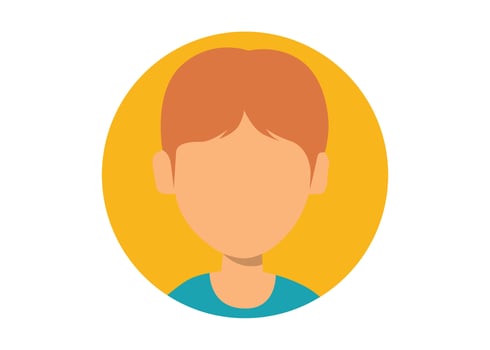 young boy face illustration design vector