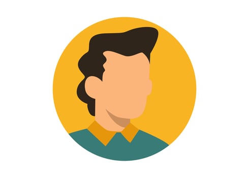 young boy face illustration design vector