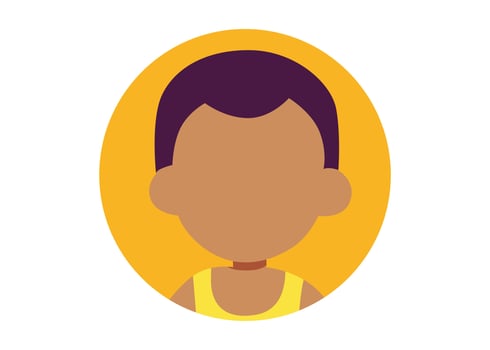 young boy face illustration design vector