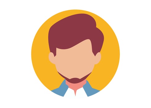 office man face illustration design vector
