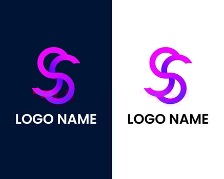 letter s modern logo design template vector