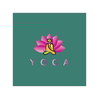 logo design of people doing yoga symbol icon illustration vector