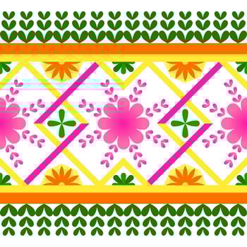Colorful geometric ethnic seamless pattern design for wallpaper, background, fabric, curtain, carpet, clothing, and wrapping vector illustration.