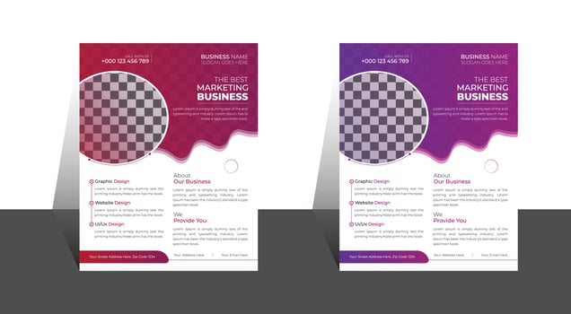 Corporate Business Flyer Design Template in A4. Brochure, Annual Report, Magazine,Poster, Business Presentation, Flyer, Website, Vector file, trend Cover Organic.