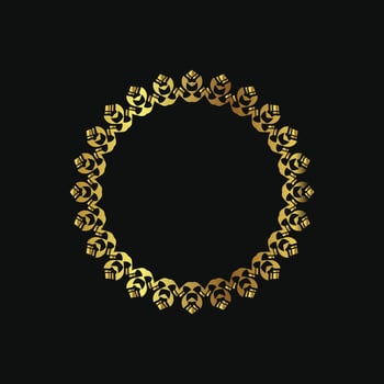 luxury vintage frame for logo, wedding, layout, banner, card vector