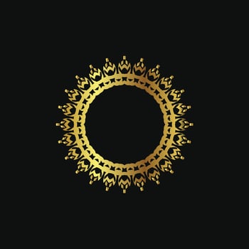 luxury vintage frame for logo, wedding, layout, banner, card vector
