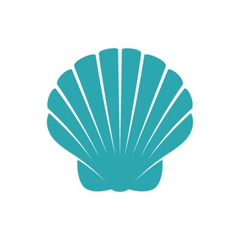 sea shell logo vector
