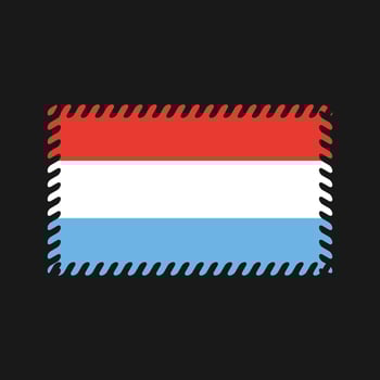 Luxembourg Flag Vector. National Flag vector