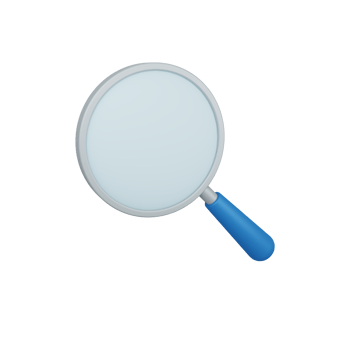 3d rendering search isolated useful for user interface, apps and web design illustration png