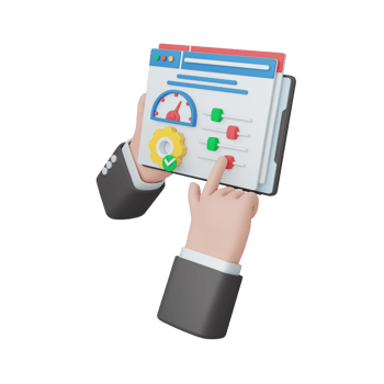 3d rendering admin control isolated. useful for development and web design illustration png