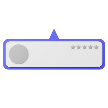 No Star Rating and Review 3d Illustration png