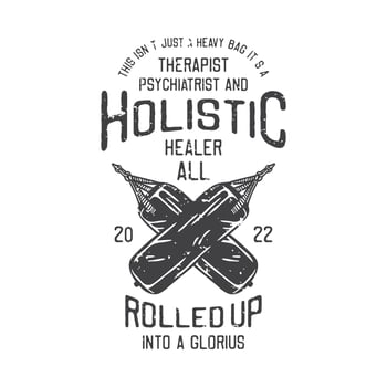 american vintage illustration this isnt just a heavy bag its a therapist psychiatrist and holistic healer all rolled up into a glorius for t shirt design vector