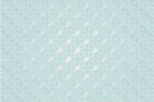 Flat arabic pattern background design vector