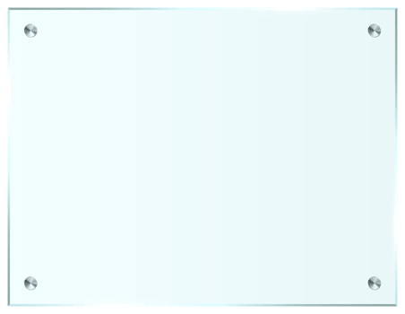 Transparent glass plate clip art png