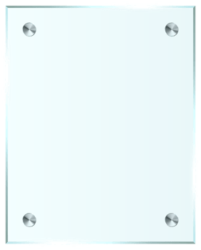Transparent glass plate clip art png