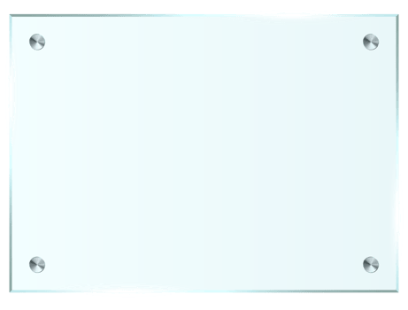Transparent glass plate clip art png
