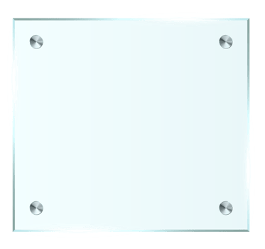 Transparent glass plate clip art png