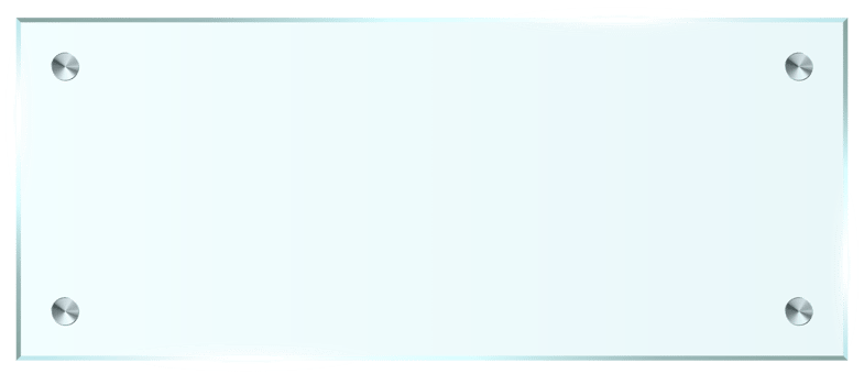 Transparent glass plate clip art png