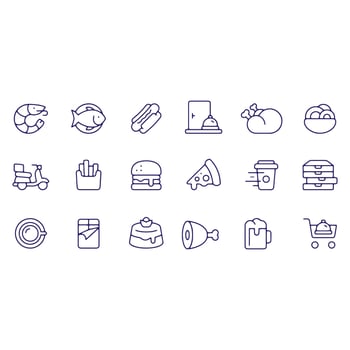 Restaurant Icons vector design
